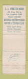 Matchbook Cover - Los Angeles Athletic Club CA WEAR