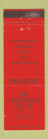 Matchbook Cover - Sportsman Center Buena Vista Colorado cafe cabins RED