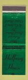 Matchbook Cover - Halfway House Restaurant Motel Williamstown KY