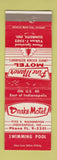 Matchbook Cover - Drake Motel Indianapolis IN Pine Manor Dunreith