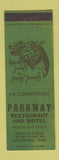 Matchbook Cover - Parkway Restaurant Motel Gatlinburg TN