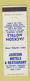 Matchbook Cover - Jackson Motels Restaurant Pulaski Wytheville VA