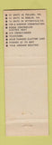Matchbook Cover - Jackson Motels Restaurant Pulaski Wytheville VA