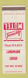 Matchbook Cover - Landmark Lodge Motel