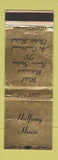 Matchbook Cover - Halfway House Restaurant Motel Williamstown KY