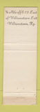 Matchbook Cover - Halfway House Restaurant Motel Williamstown KY