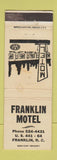 Matchbook Cover - Franklin Motel Franklin NC WEAR