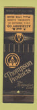 Matchbook Cover - Thompson Auto Parts Galesburg IL WEAR