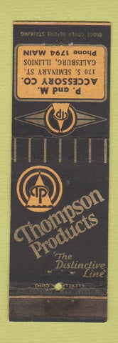 Matchbook Cover - Thompson Auto Parts Galesburg IL WEAR