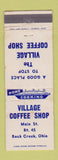 Matchbook Cover - Village Coffee Shop Rock Creek OH WEAR