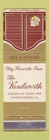 Matchbook Cover - Kenilworth Lincolnwood IL inn