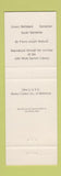 Matchbook Cover - Flowers Carnation Hellebore Pierre Joseph Redoute