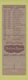 Matchbook Cover - Madison Square Shoes boxing R&S Shoes Joliet IL WEAR