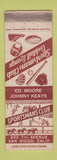 Matchbook Cover - Sportsmans Club San Diego CA baseball football WEAR