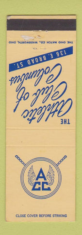 Matchbook Cover - Athletic Club of Columbus OH