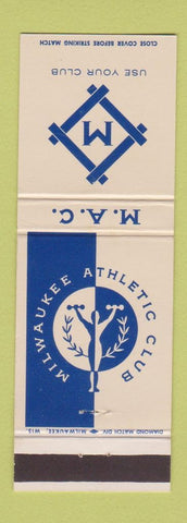 Matchbook Cover - Milwaukee Athletic Club WI