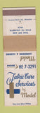 Matchbook Cover - Fabric Care Service Model Laundry WEAR