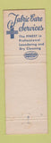 Matchbook Cover - Fabric Care Service Model Laundry WEAR