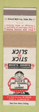 Matchbook Cover - Slick's Dry Cleaning Fort Wayne IN Angola Decatur
