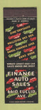 Matchbook Cover - Finance Auto Sales Cleveland OH