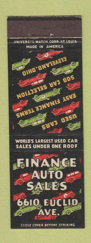 Matchbook Cover - Finance Auto Sales Cleveland OH