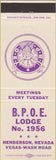 Matchbook Cover - Matchbook Cover Elks Club Henderson NV