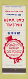 Matchbook Cover - Hi Level Car Wash Toledo?