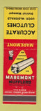 Matchbook Cover - Maremont Mufflers Lock McDonald