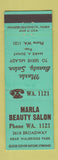 Matchbook Cover - Marla Beauty Salon  low phone #