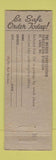 Matchbook Cover - Utilite Utility Light safety