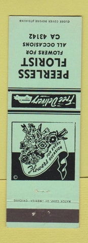 Matchbook Cover - Peerless Florist Flowers