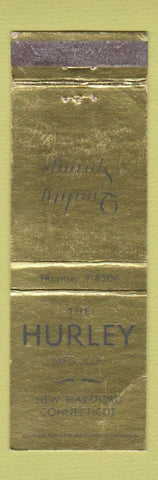 Matchbook Cover - Hurley Manufacturing Springs New Hartford CT WEAR