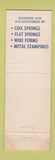 Matchbook Cover - Hurley Manufacturing Springs New Hartford CT WEAR