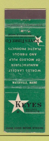 Matchbook Cover - Keyes Molded Products Waterville ME WEAR