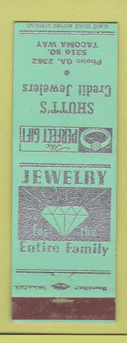 Matchbook Cover - Shutt's Credit Jewelers Tacoma WA