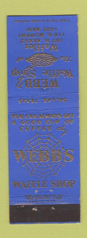 Matchbook Cover - Webb's Waffle Shops Dallas TX