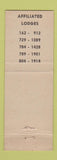 Matchbook Cover - International Association of Machinists Cincinnati OH union