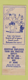 Matchbook Cover - Goodyear Tires Atco GA Safety guards WEAR