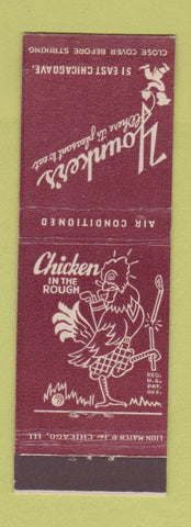 Matchbook Cover - Youker's Restaurant Chicken in the Rough Chicago IL