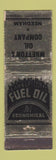 Matchbook Cover - Whetton's Oil Company Needham MA WEAR