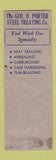 Matchbook Cover - Geo Porter Steel Cleveland OH