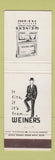 Matchbook Cover - Weiner's Reading PA Men's Clothes