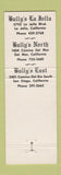 Matchbook Cover - Bully's La Jolla Del Mar San Diego CA