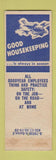 Matchbook Cover - Goodyear Tires Atco GA Safety Housekeeping WEAR