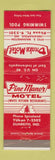 Matchbook Cover - Drake Motel Indianapolis IN Pine Manor Dunreith