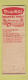 Matchbook Cover - Drake Motel Indianapolis IN Pine Manor Dunreith