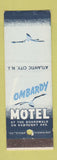 Matchbook Cover - Lombardy Motel Atlantic City NJ