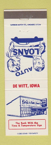 Matchbook Cover - DeWitt Bank and Trust IA