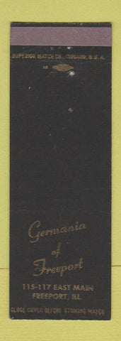 Matchbook Cover - Germania of Freeport IL