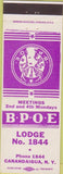 Matchbook Cover - Matchbook Cover Elks Club Canandaigua NY